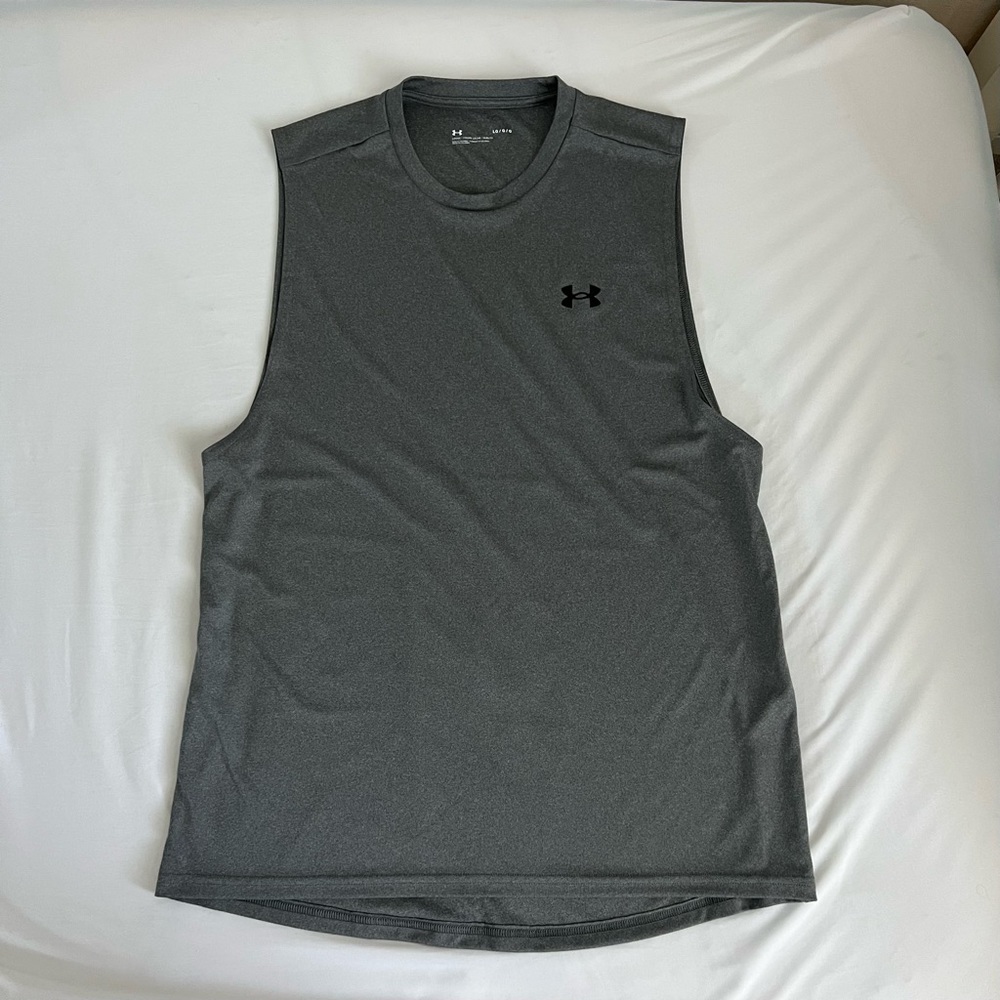 Gray Under Armour Muscle Tank